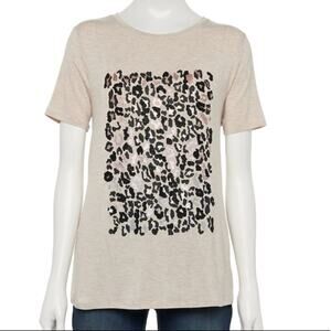 Apt 9 Embellished Cheetah Box Tee
